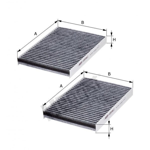Cabin Filter, E2919Lc-2, Hengst, Mfr#: E2919LC-2